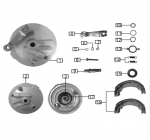 front brake drum and panel